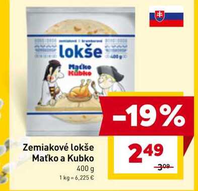 Zemiakové lokše Maťko a Kubko 400 g