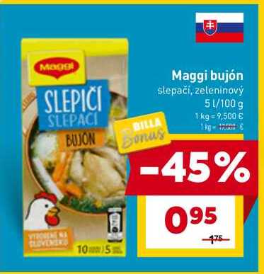Maggi bujón slepači, zeleninový 5 l/100 g