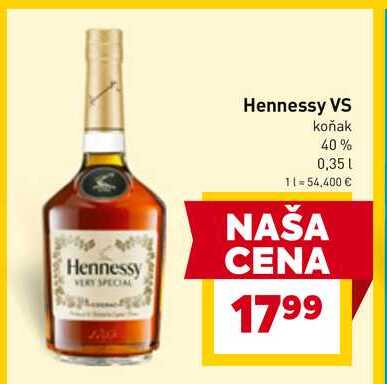 Hennessy VS koňak 40% 0,35l
