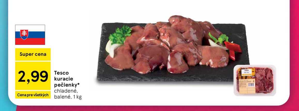 Tesco kuracie pečienky chladené, 1 kg 
