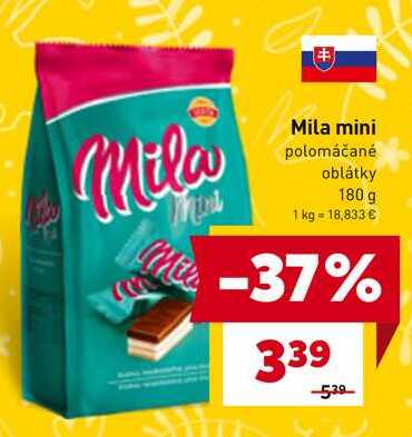 Mila mini polomáčané oblátky 180 g 
