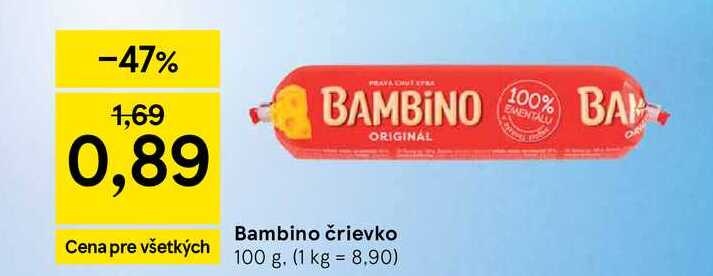 Bambino črievko 100 g