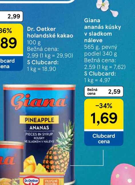 Giana ananás kúsky v sladkom náleve 565 g