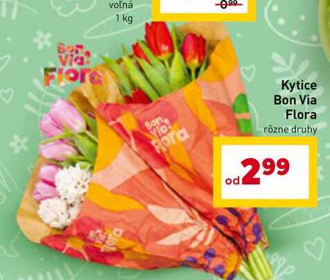 Kytice Bon Via Flora rôzne druhy