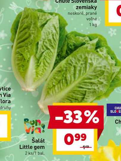 Šalát Little gem 2 ks