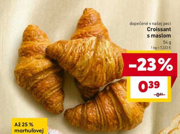 Croissant s maslom 54g