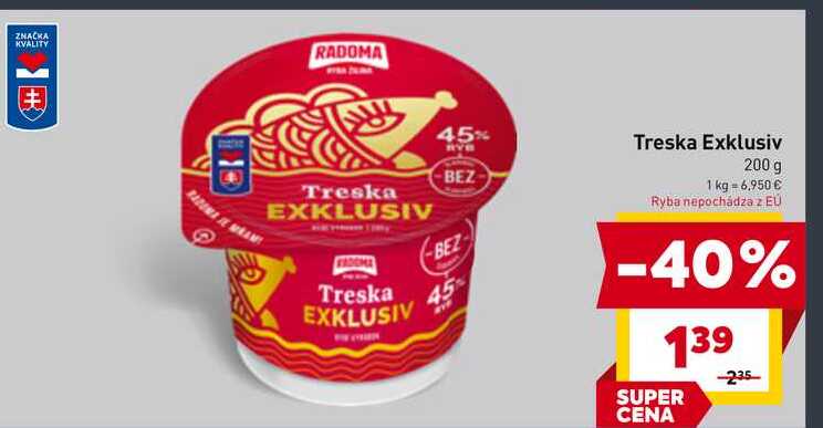 Treska Exklusiv 200 g