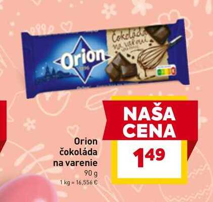 Orion čokoláda na varenie 90 g