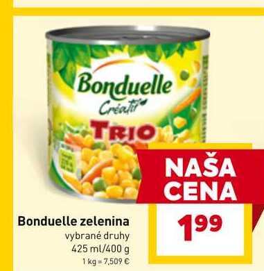 Bonduelle zelenina vybrané druhy 425 ml/400 g 