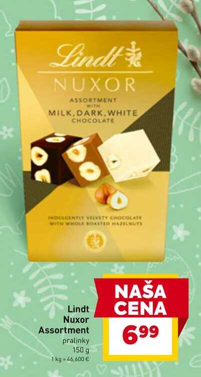 Lindt Nuxor Assortment pralinky 150 g 