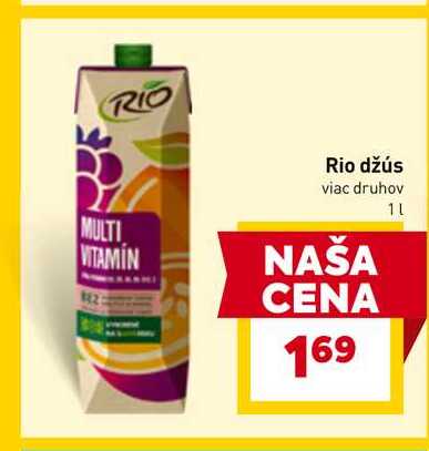 Rio džús viac druhov 1L