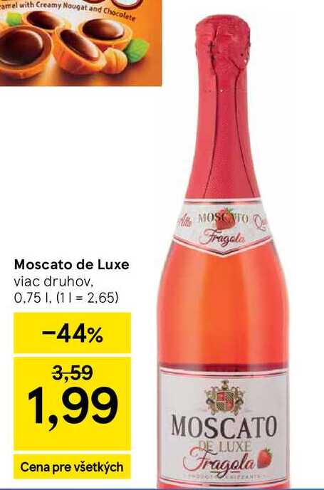 Moscato de Luxe viac druhov, 0,75l