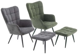 Relaxačné kreslo s taburetom