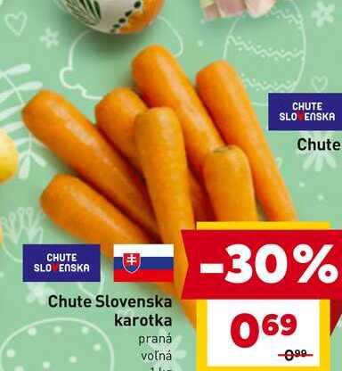 Chute Slovenska karotka praná 1kg