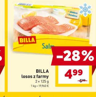 BILLA losos z farmy 2 x 125 g 