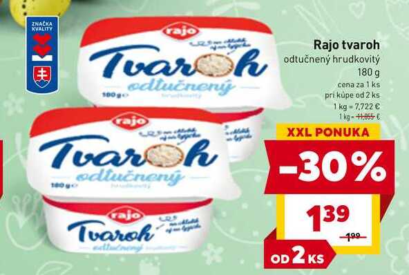rajo Tvaroh 180 g 
