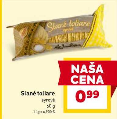 Slané toliare syrové 60 g 