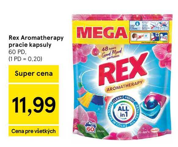 Rex Aromatherapy pracie kapsuly 60 PD