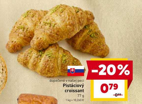 Pistáciový croissant 77 g
