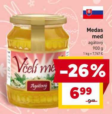 Včelí Medas med agátový 900 g