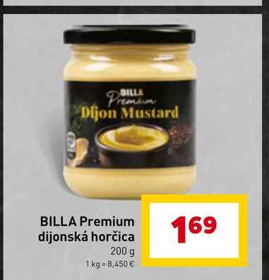 BILLA Premium dijonská horčica 200 g