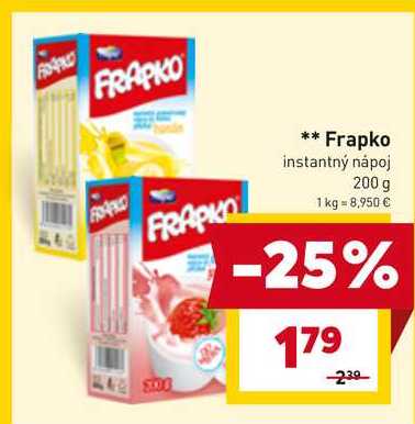 Frapko instantný nápoj 200 g 