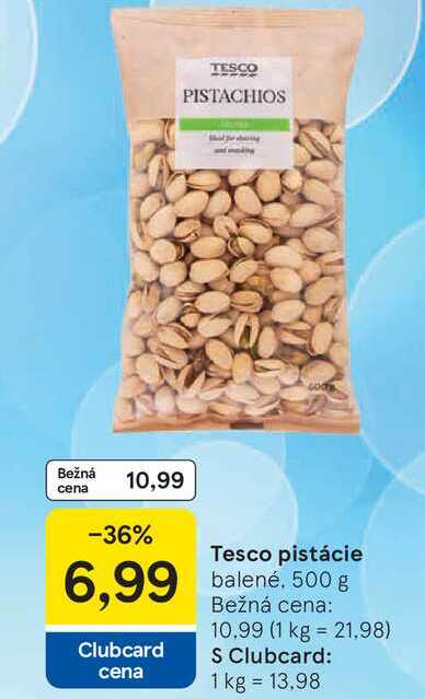 Tesco pistácie balené 500 g