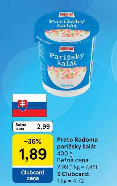 Preto Radoma parížsky šalát 400g