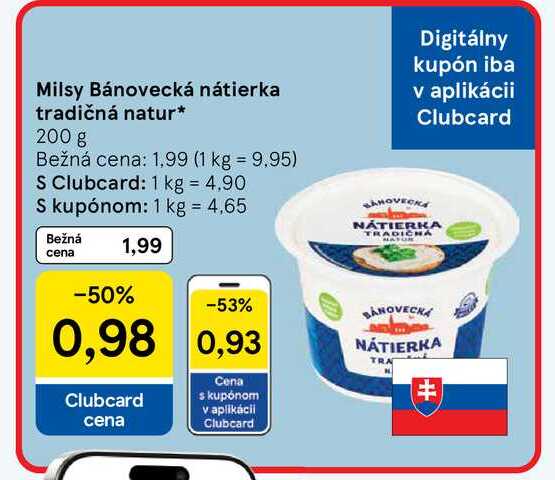 Milsy Bánovecká nátierka tradičná natur 200 g 