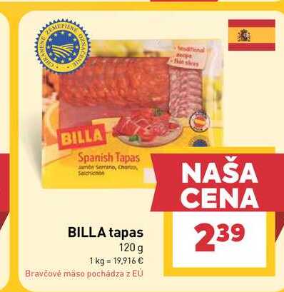 BILLA tapas 120 g