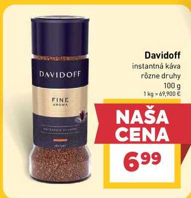Davidoff instantná káva rôzne druhy 100 g
