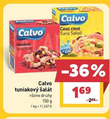 Calvo tuniakový šalát rôzne druhy 150 g