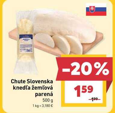 Chute Slovenska knedľa žemľová parená 500 g