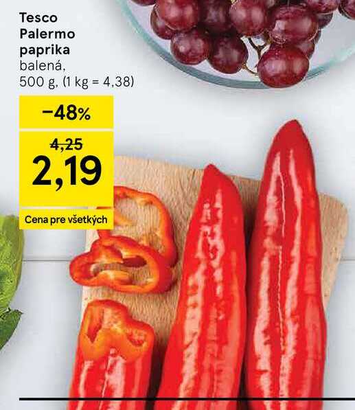 Tesco Palermo paprika balená 500 g