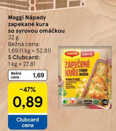 Maggi Nápady zapekané kura so syrovou omáčkou 32g