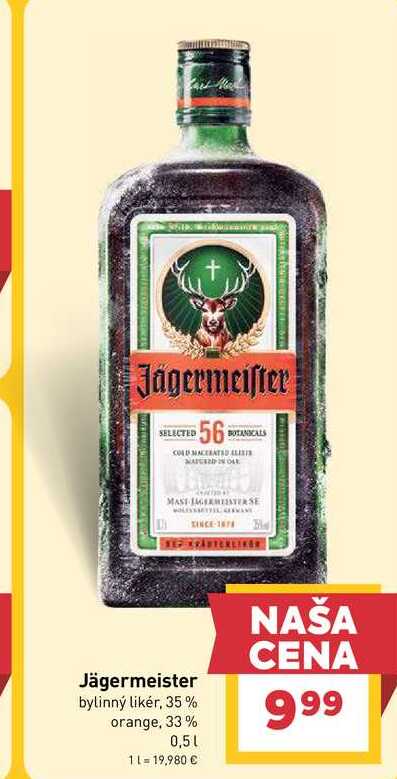Jägermeister 0,5 l 0.5l v akcii