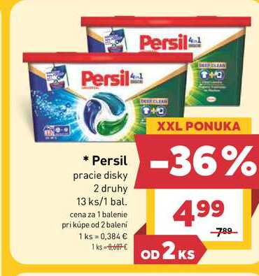 Persil pracie disky 2 druhy 13 ks