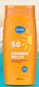 Bevola Mlieko na opaľovanie