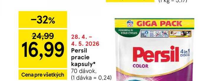 Persil pracie kapsuly 70 dávok
