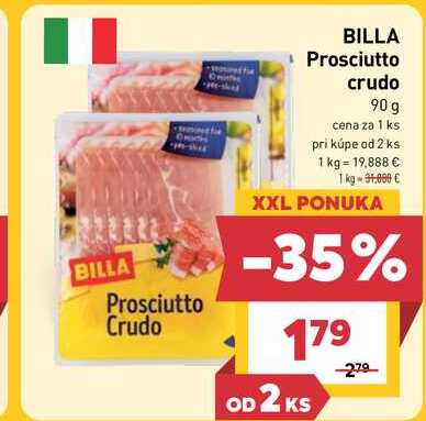 BILLA Prosciutto crudo 90g 