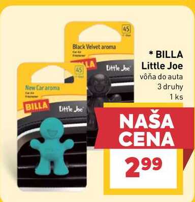 BILLA Little Joe Little Joe vôňa do auta 3 druhy