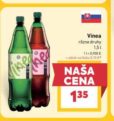 Vinea rôzne druhy 1,5l