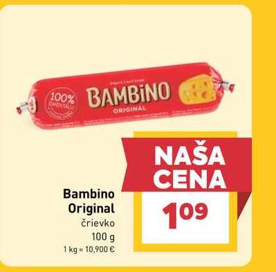 Bambino Original črievko 100 g 