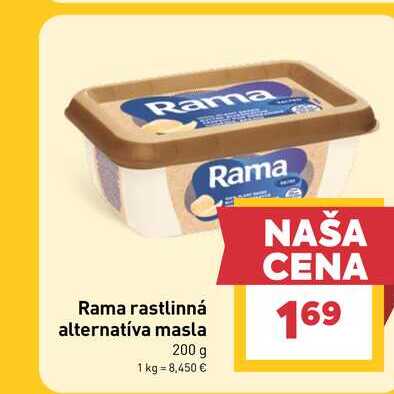 Rama rastlinná alternatíva masla 200 g