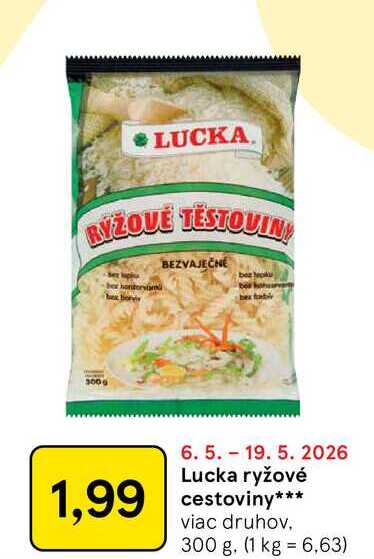 Lucka ryžové cestoviny 300 g