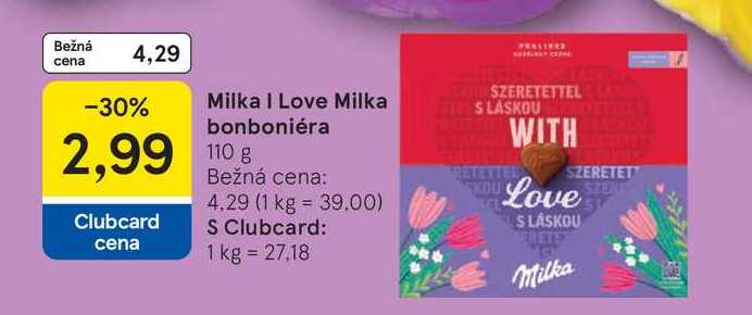 Milka I Love Milka bonboniéra 110g