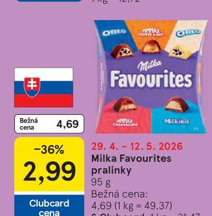 Milka Favourites pralinky 95 g