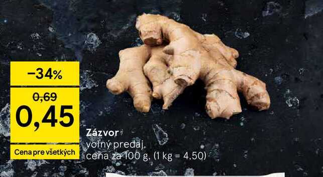 Zázvor voľný predaj 100g