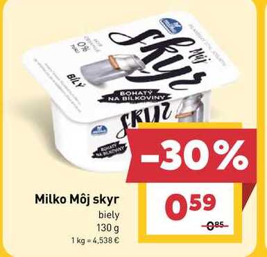 Milko Môj skyr biely 130 g 