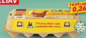 Krásne žlté vajcia